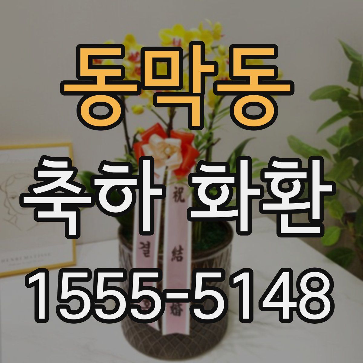 동막동 축하 화환