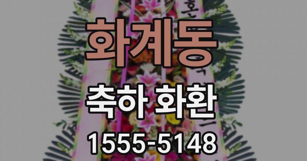 화계동 축하 화환
