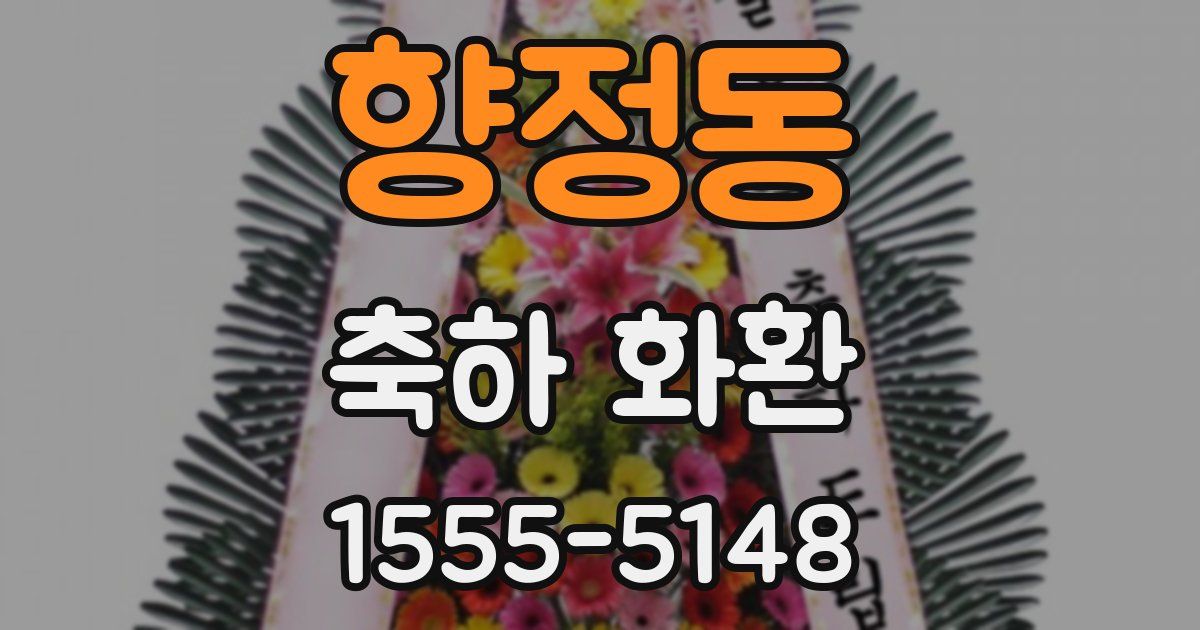 향정동 축하 화환