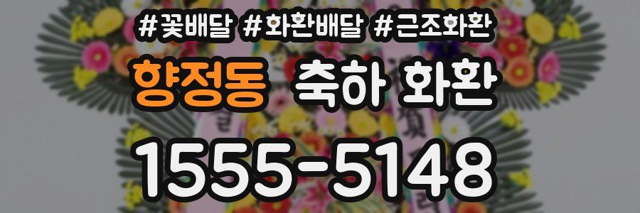 향정동 축하 화환