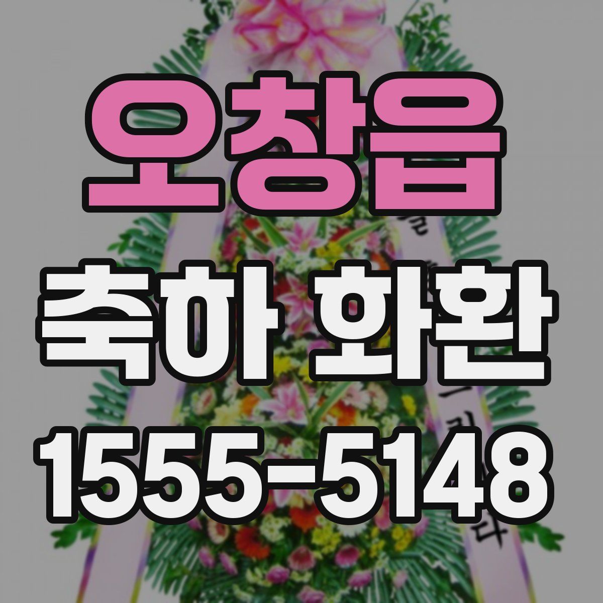 오창읍 축하 화환