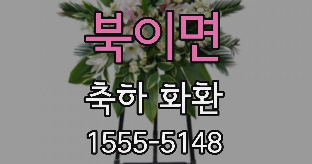 북이면 축하 화환