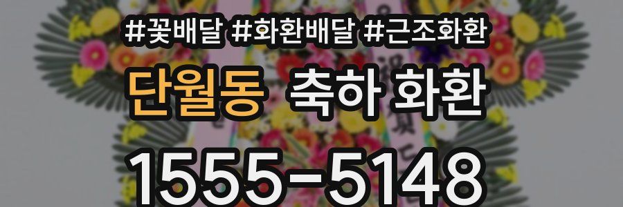 단월동 축하 화환