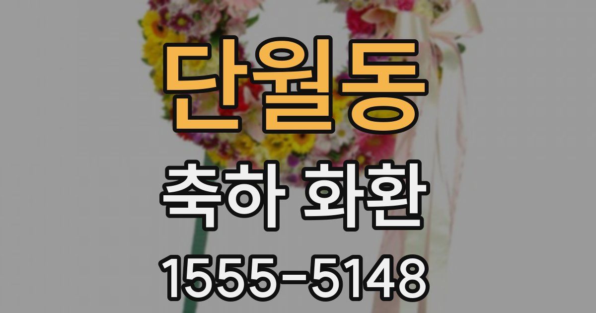 단월동 축하 화환