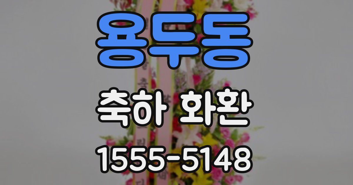 용두동 축하 화환