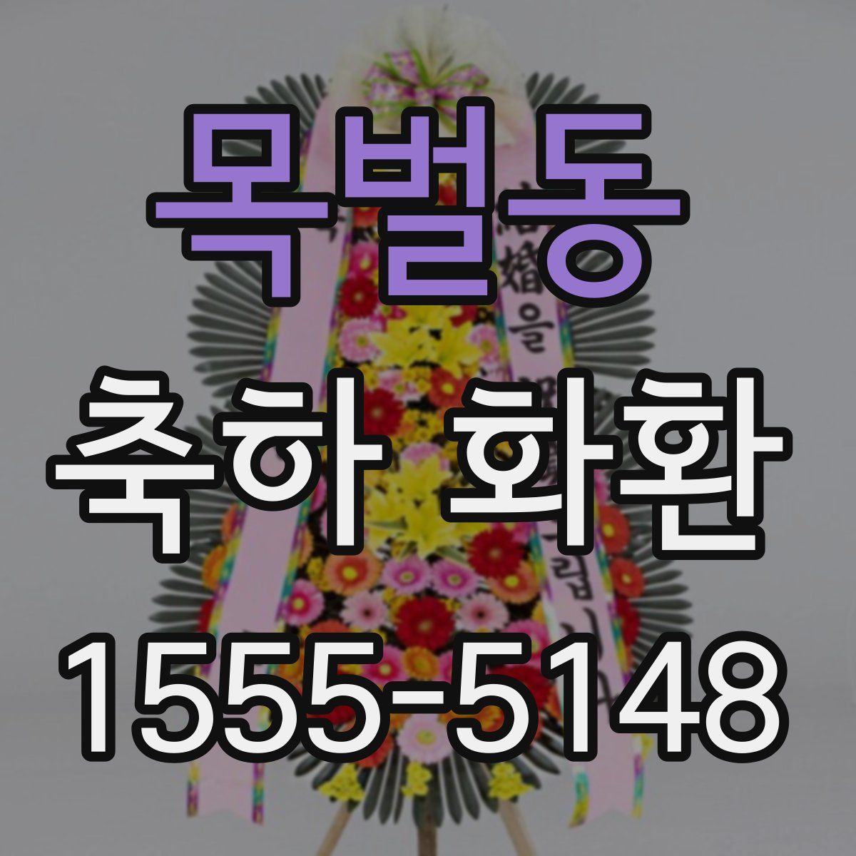 목벌동 축하 화환