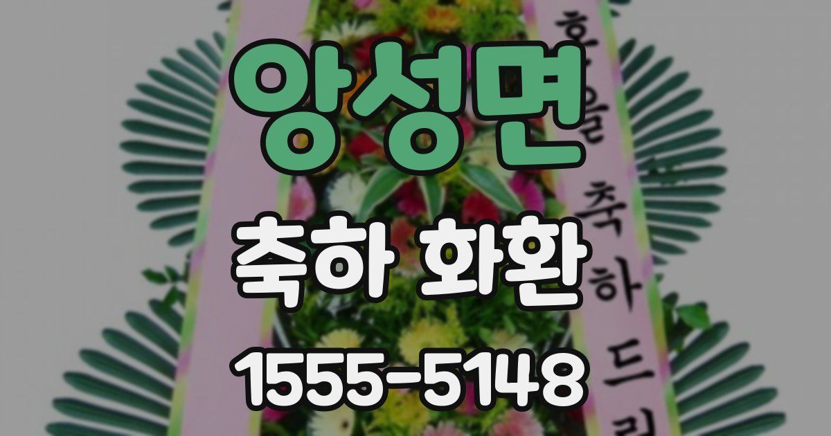 앙성면 축하 화환