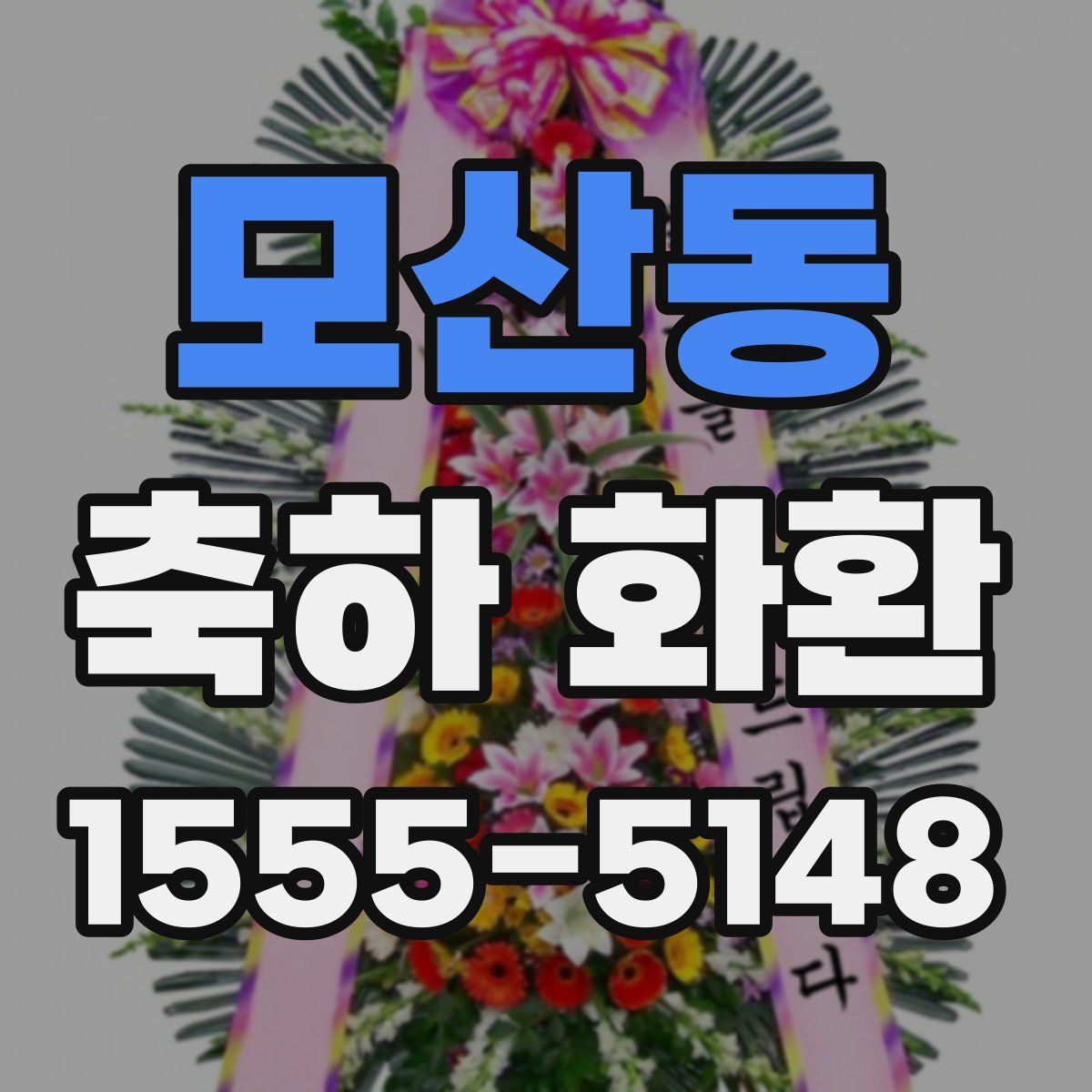 모산동 축하 화환