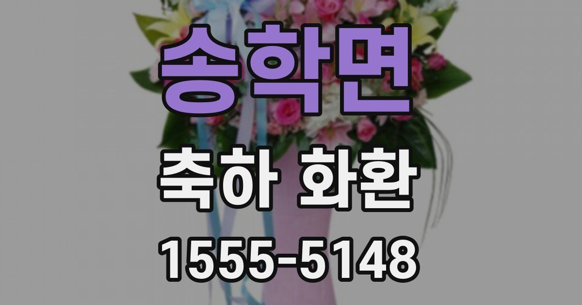 송학면 축하 화환