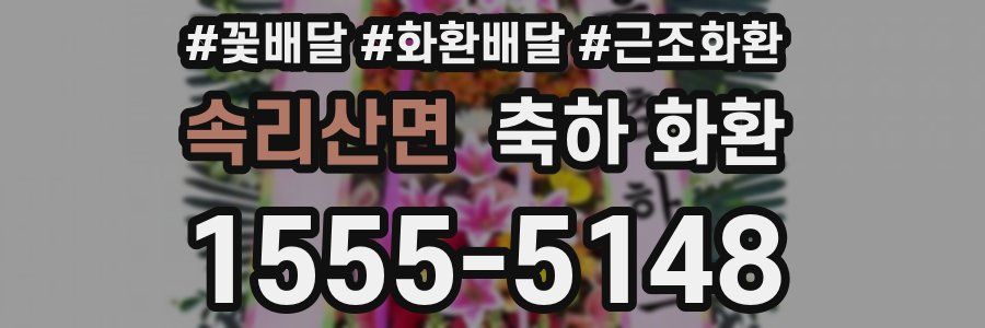 속리산면 축하 화환