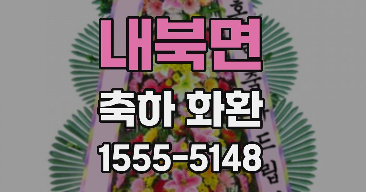 내북면 축하 화환