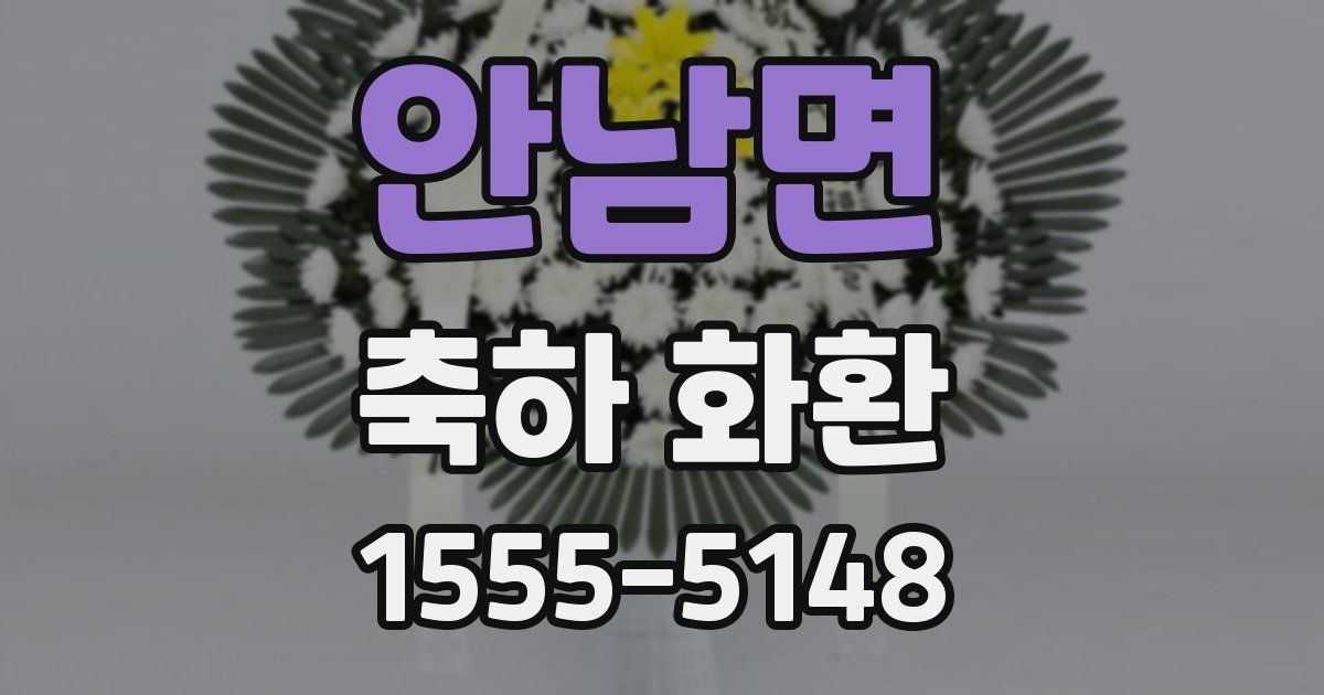 안남면 축하 화환