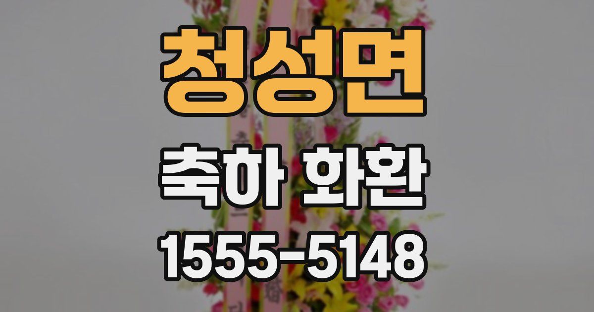 청성면 축하 화환