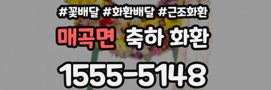 매곡면 축하 화환