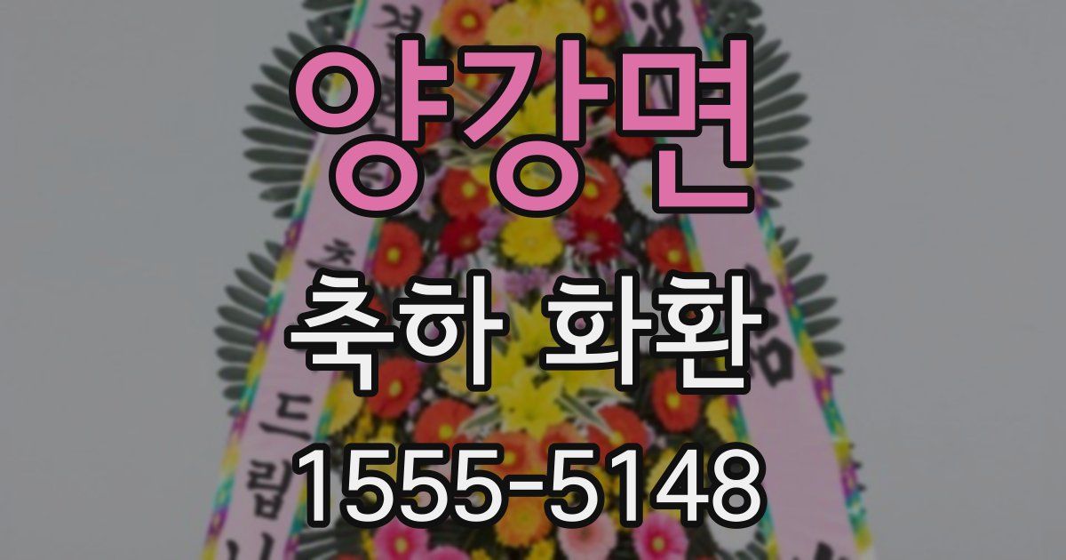 양강면 축하 화환