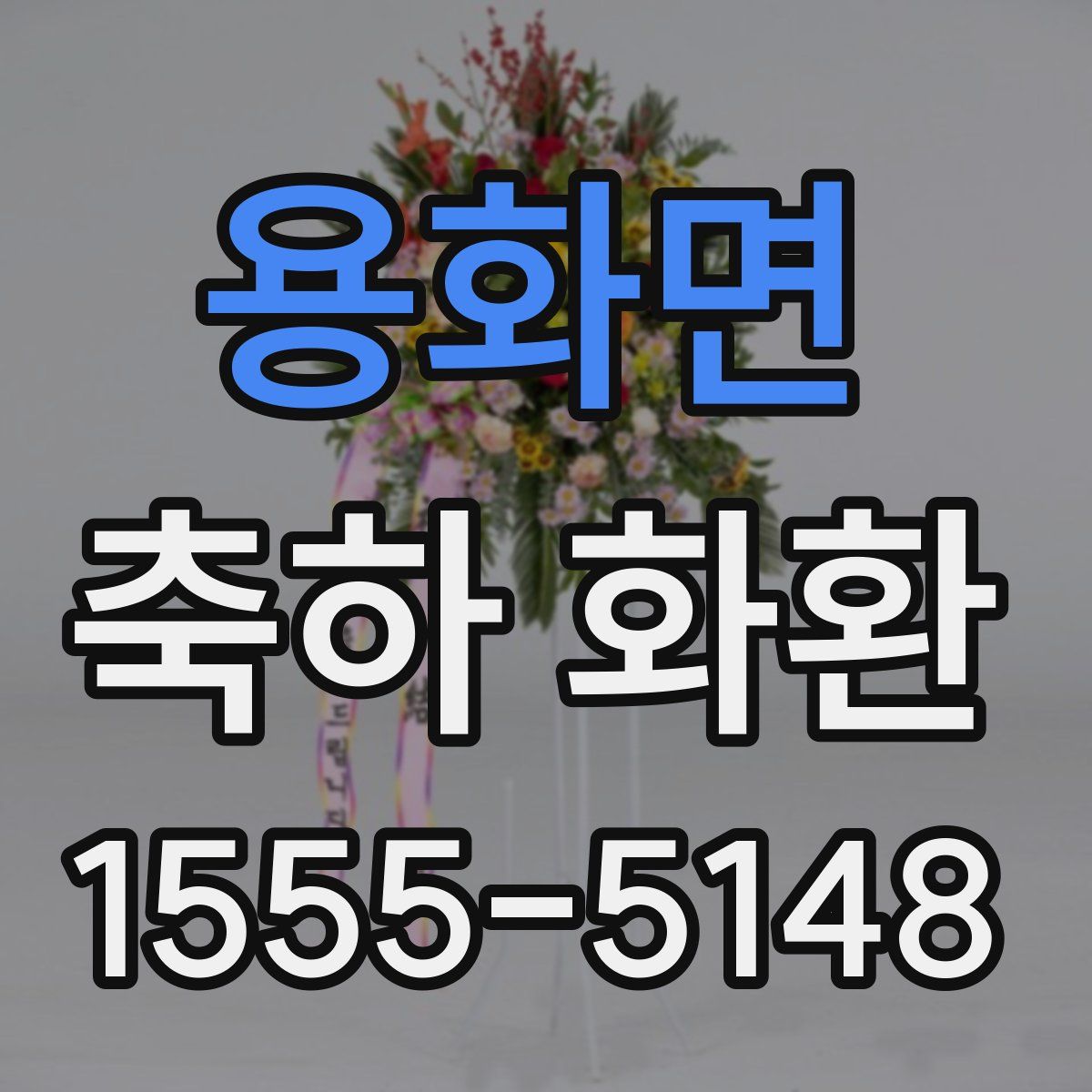 용화면 축하 화환