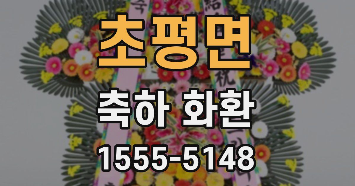 초평면 축하 화환