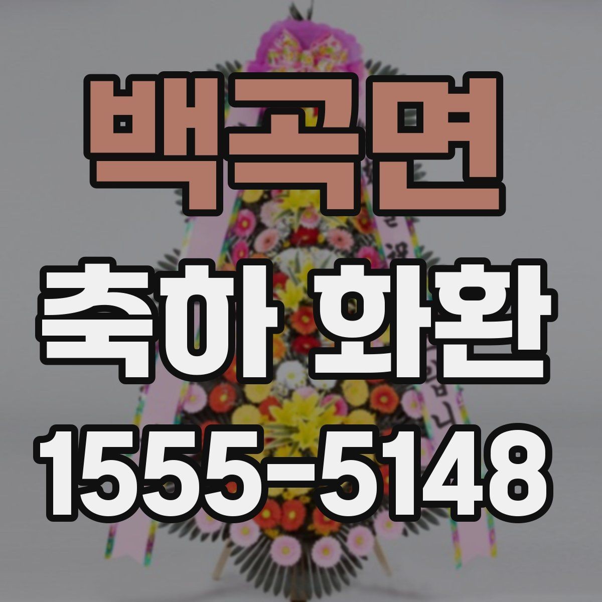 백곡면 축하 화환 문구와 리본 표기 차이 알아보기