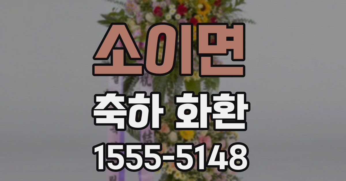 소이면 축하 화환