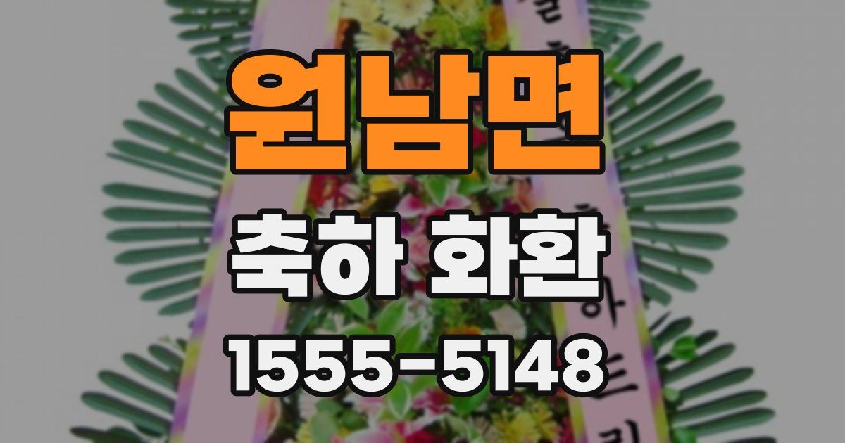 원남면 축하 화환