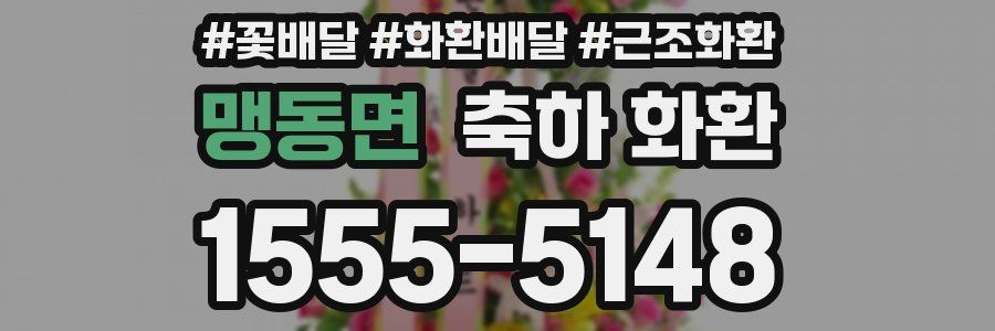 맹동면 축하 화환