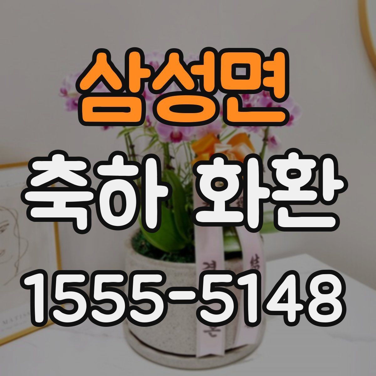 삼성면 축하 화환 사진 촬영이 잘 되게 배치하는 법