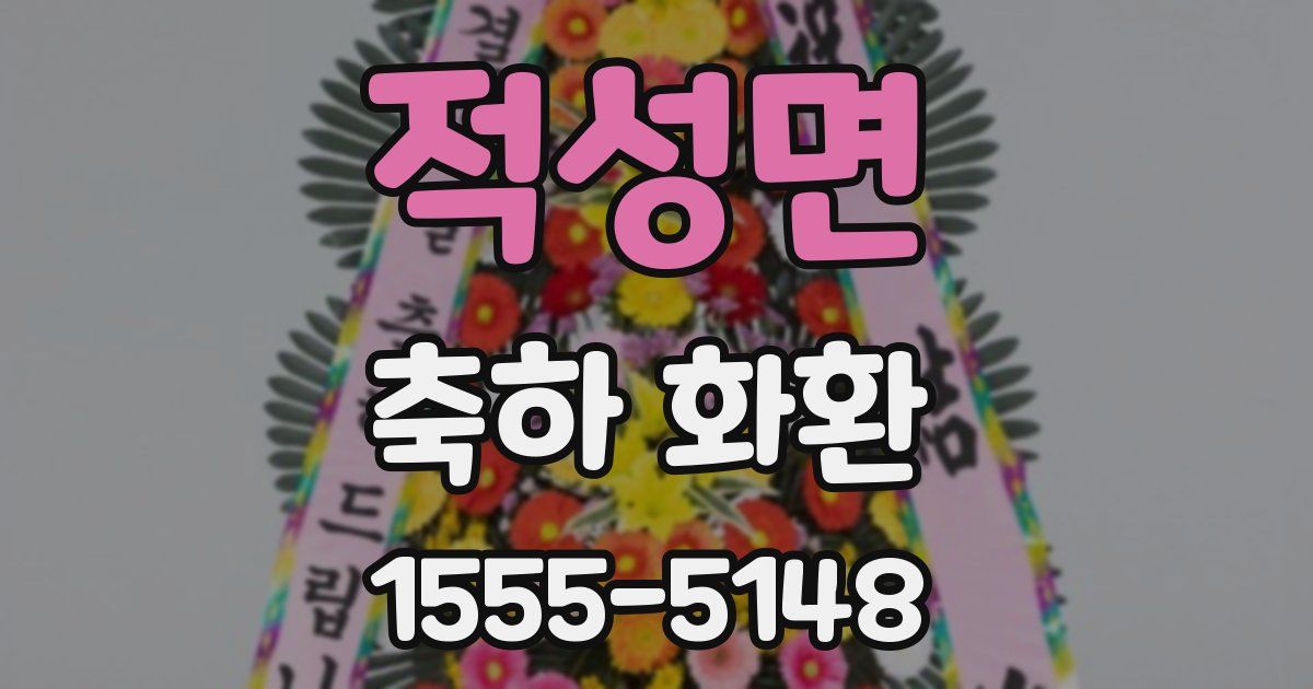 적성면 축하 화환
