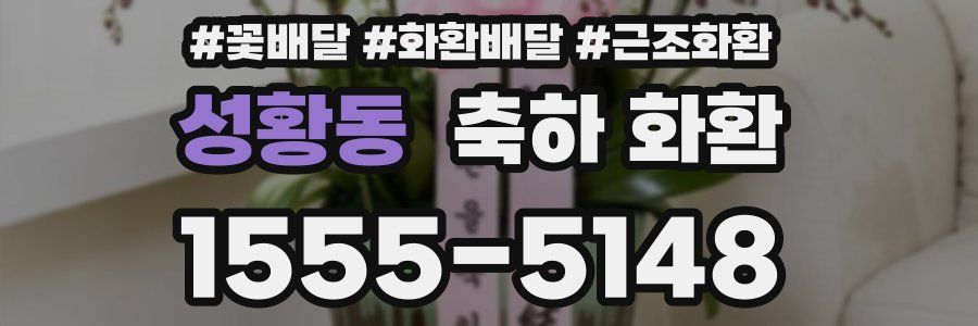 성황동 축하 화환