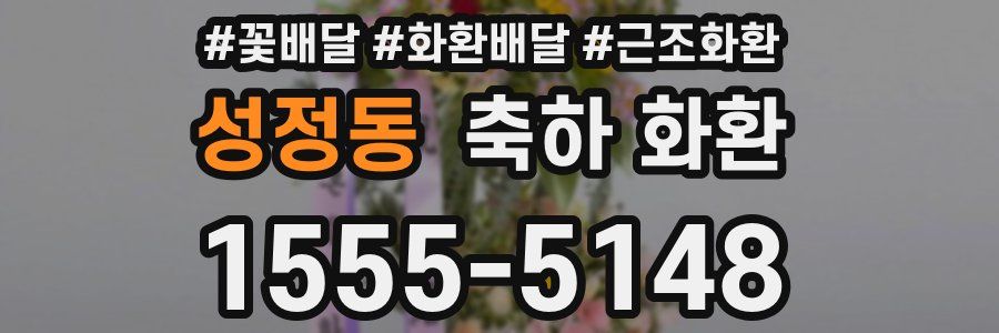 성정동 축하 화환
