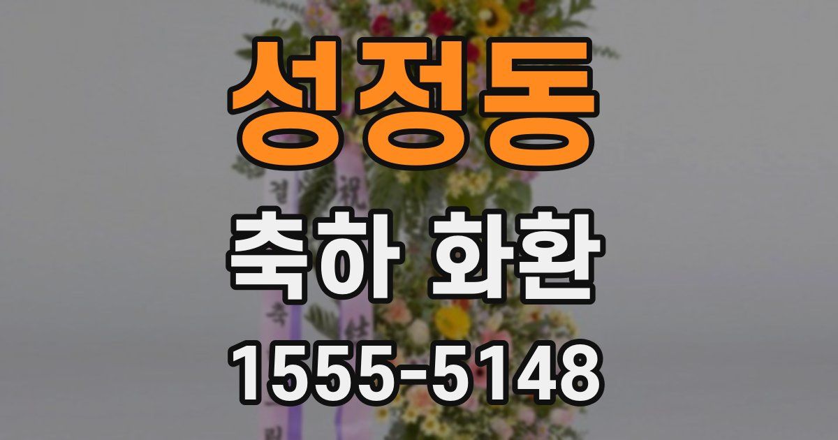 성정동 축하 화환