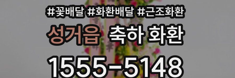 성거읍 축하 화환