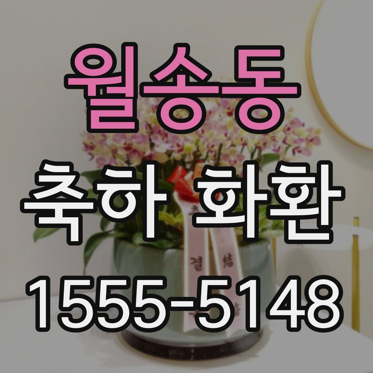 월송동 축하 화환