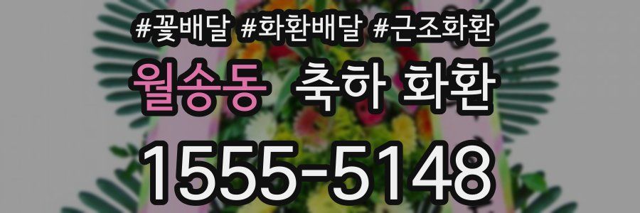 월송동 축하 화환