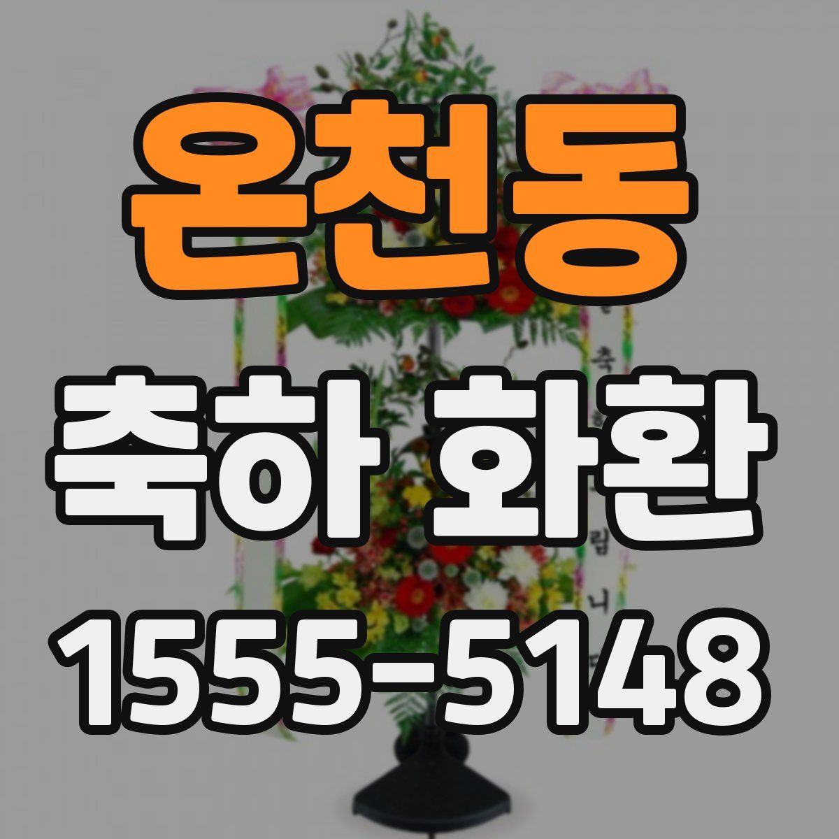 온천동 축하 화환