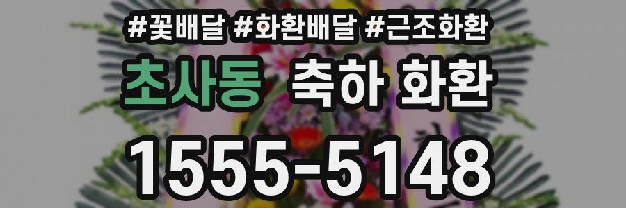 초사동 축하 화환