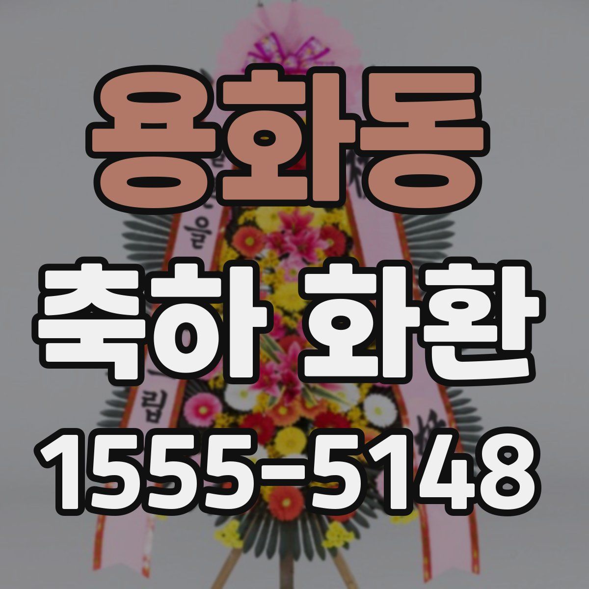 용화동 축하 화환