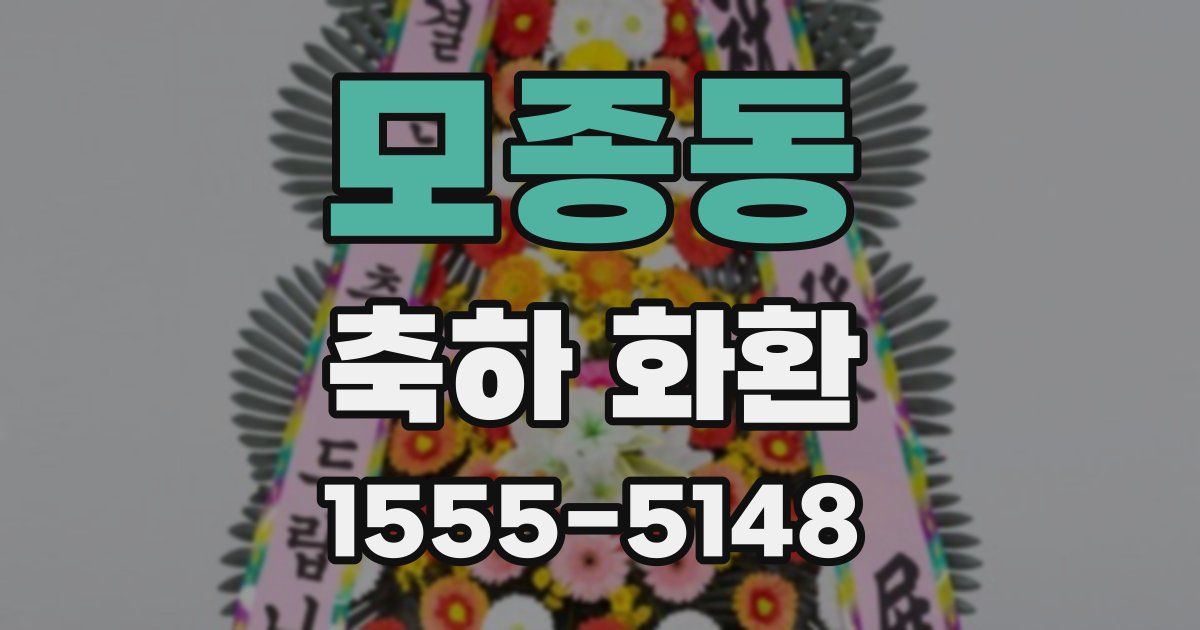 모종동 축하 화환