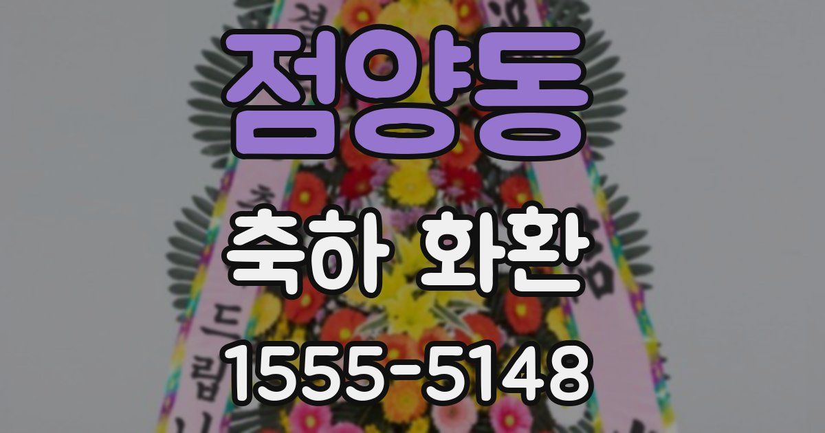 점양동 축하 화환