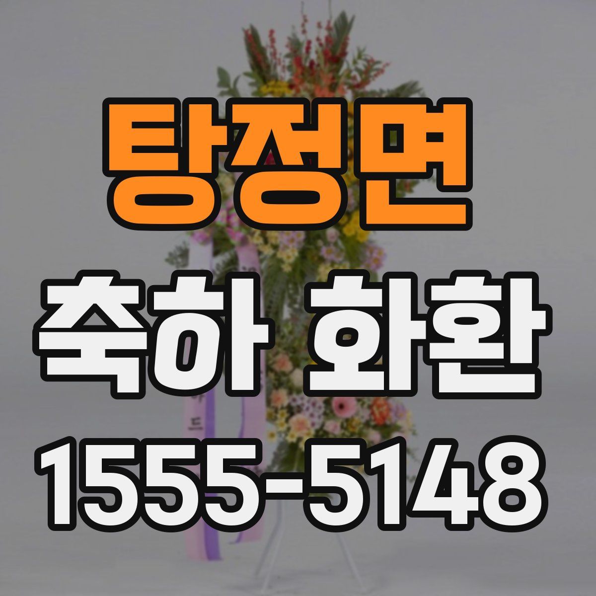 탕정면 축하 화환