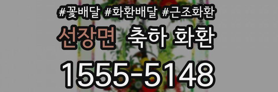 선장면 축하 화환
