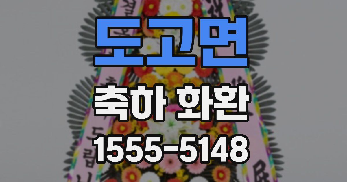 도고면 축하 화환
