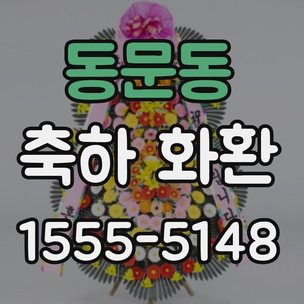 동문동 축하 화환