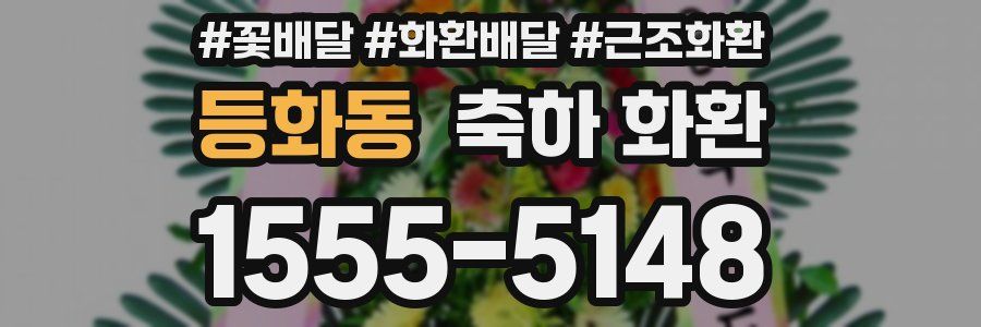 등화동 축하 화환