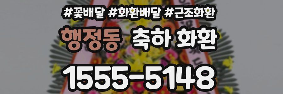 행정동 축하 화환