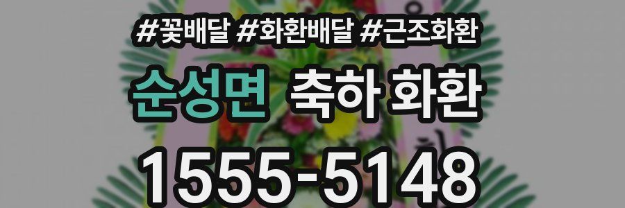순성면 축하 화환