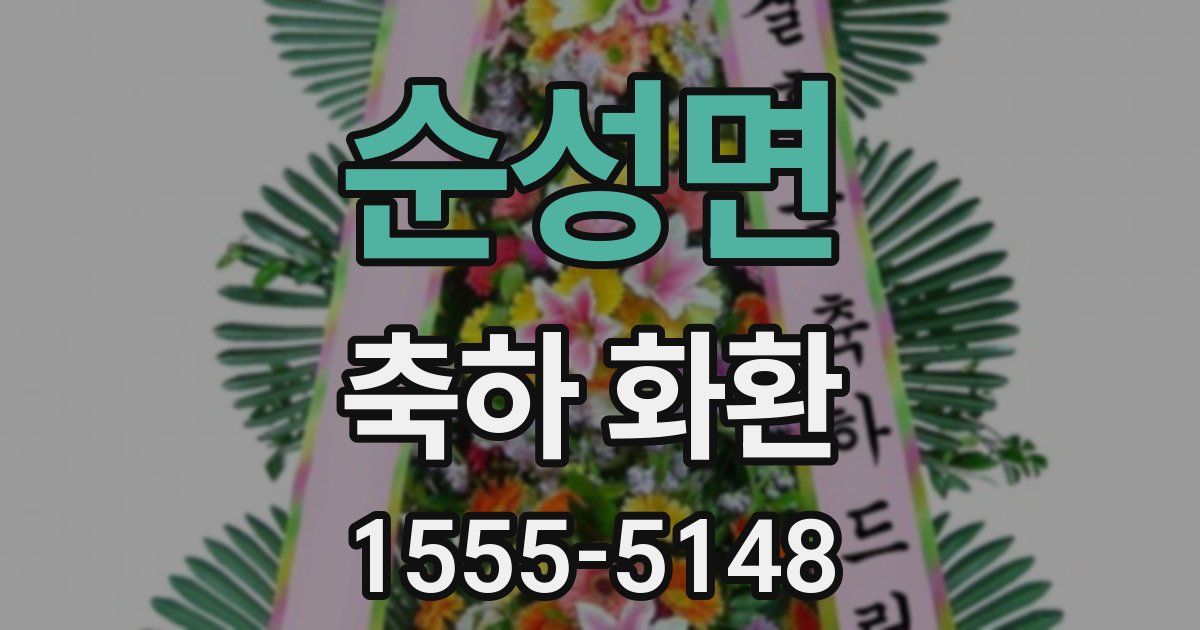 순성면 축하 화환