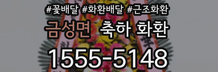 금성면 축하 화환