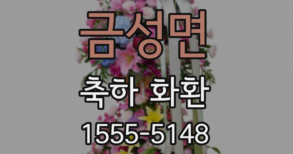 금성면 축하 화환