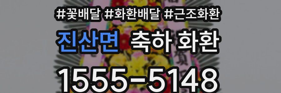 진산면 축하 화환