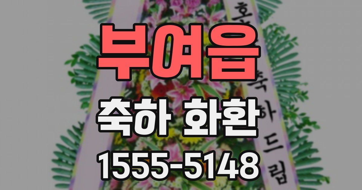 부여읍 축하 화환